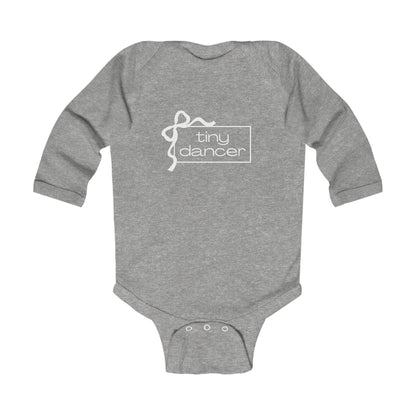 "Tiny Dancer" Infant Long Sleeve Bodysuit – Adorable Dance-Themed Baby One-Piece for Little Ballerinas and Future Movers