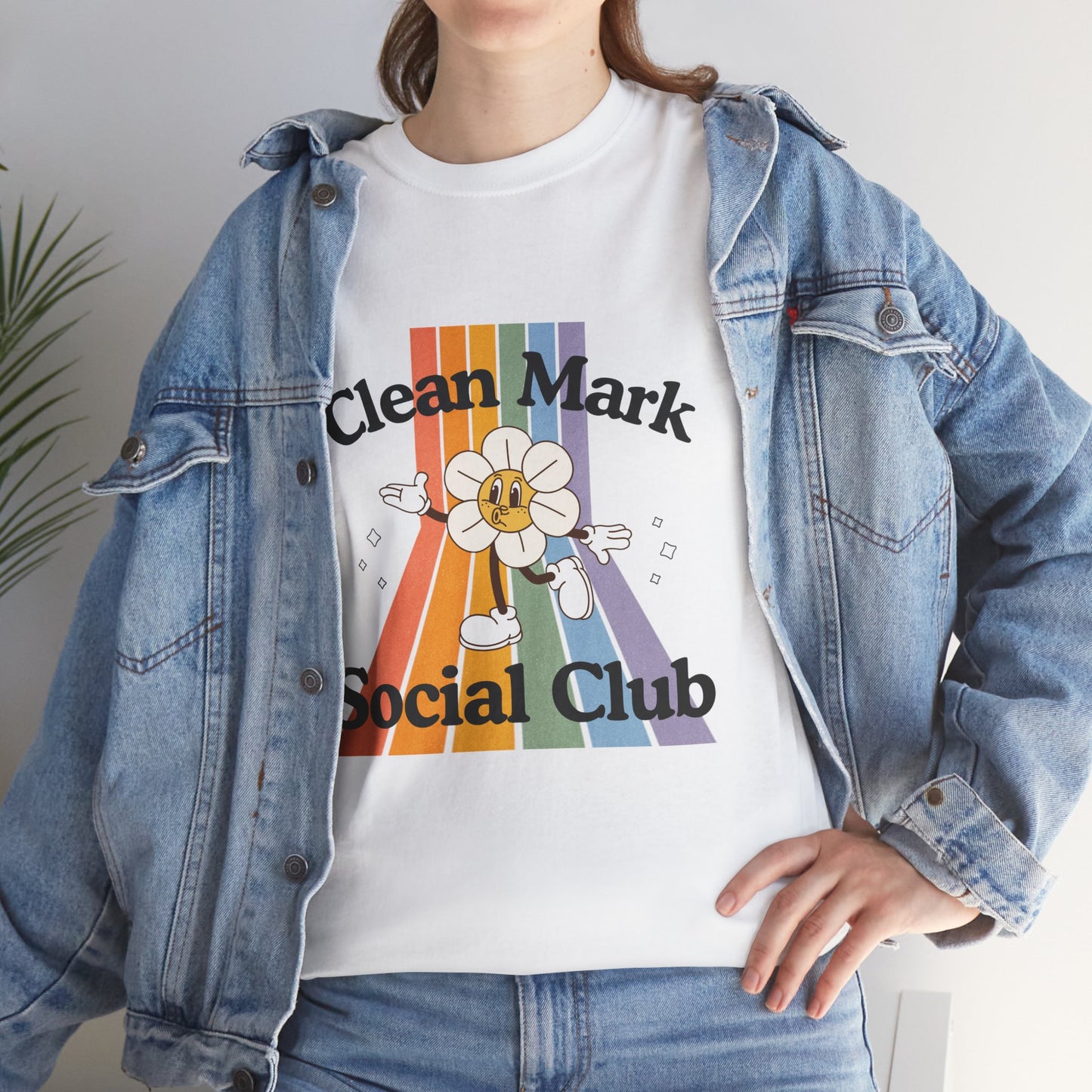 “Clean Mark Social Club” Unisex Heavy Cotton T-Shirt – Streetwear-Inspired Dance Graphic Tee for Adults & Kids