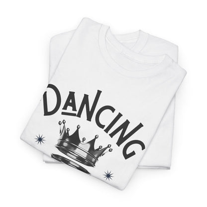 “Dancing Queen" Unisex Heavy Cotton T-Shirt with Crown Graphic – Dance-Inspired Graphic Tee for Adults & Kids