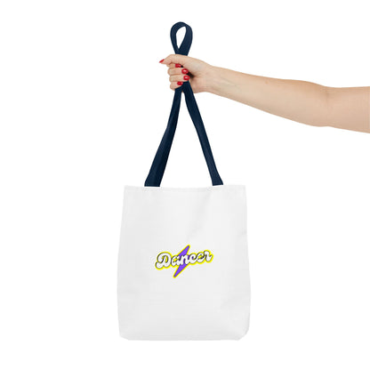 “Dancer” Superhero Graphic Canvas Tote Bag – Bold Dance Tote for Classes, Rehearsals & Everyday Use