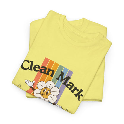 “Clean Mark Social Club” Unisex Heavy Cotton T-Shirt – Streetwear-Inspired Dance Graphic Tee for Adults & Kids