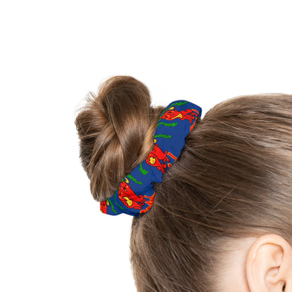 “What's a Pepper's Favorite Dance? Salsa!” Scrunchie – Funny Dance Pun Hair Accessory with Cute Pepper Graphic
