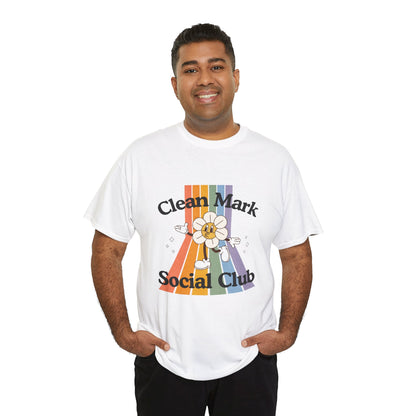 “Clean Mark Social Club” Unisex Heavy Cotton T-Shirt – Streetwear-Inspired Dance Graphic Tee for Adults & Kids