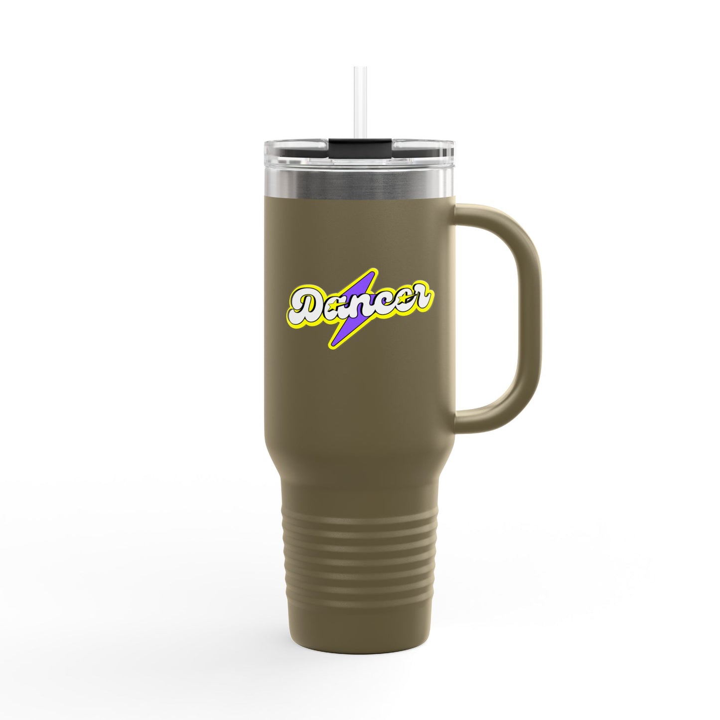"Dancer" Superhero 40oz Insulated Travel Mug – Bold Stainless Steel Tumbler for Dance Lovers