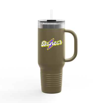 "Dancer" Superhero 40oz Insulated Travel Mug – Bold Stainless Steel Tumbler for Dance Lovers