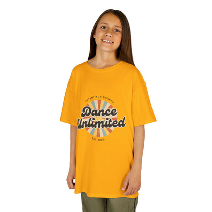 “Dance Unlimited: Potential & Growth” Retro Graphic T-Shirt for Kids – Motivational Dance Shirt - Youth Dance Inspiration Tee
