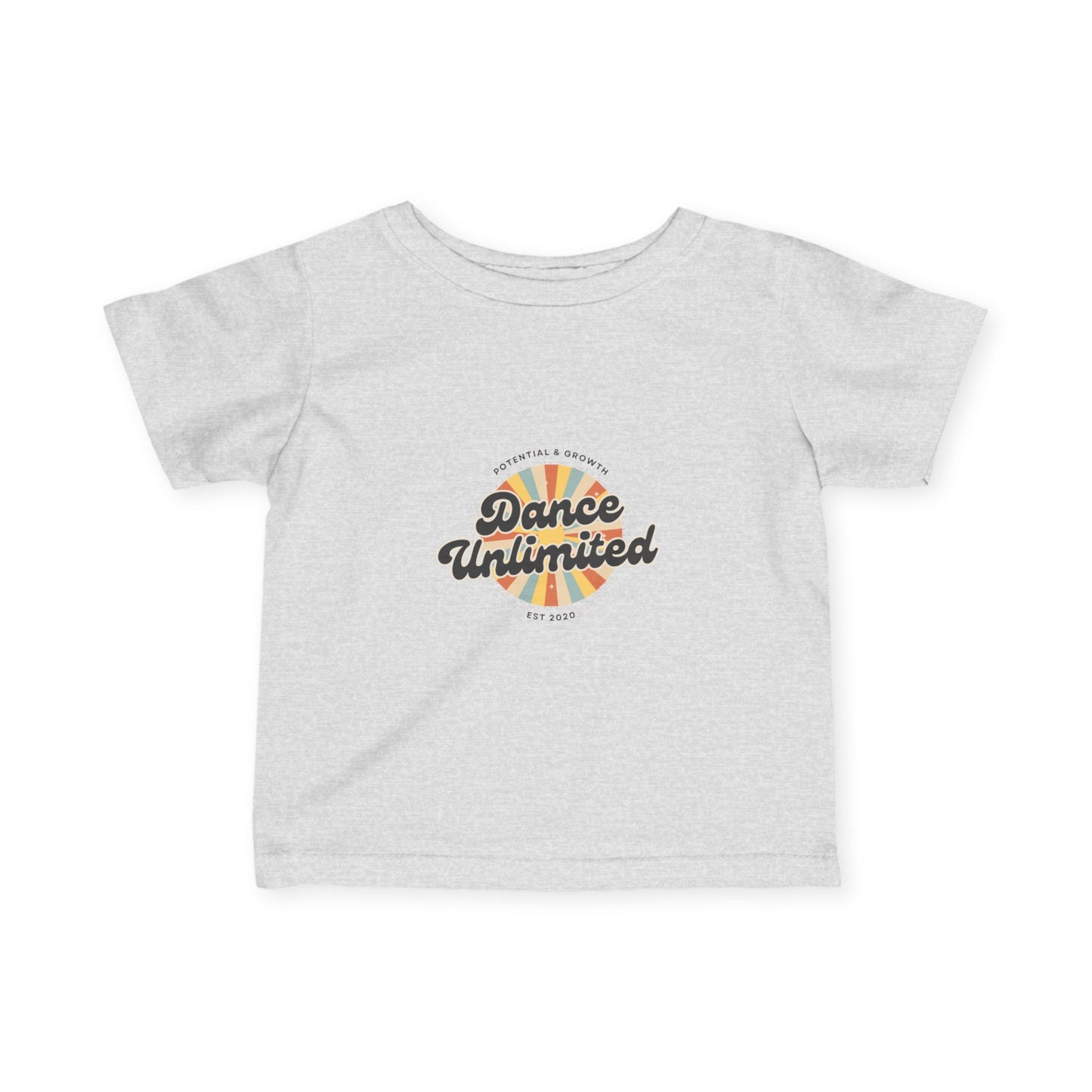 "Dance Unlimited – Potential & Growth" Infant Fine Jersey Tee – Retro Dance Graphic Baby T-Shirt for Inspired Little Performers