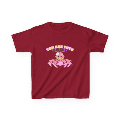 "You Are Tutu Sweet" Youth Short Sleeve Tee – Kawaii Cupcake in Tutu Graphic Dance Shirt for Kids and Ballet Lovers