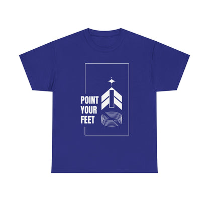 "Point Your Feet" Streetwear Dance Tee – Unisex Heavy Cotton Ballet-Inspired T-Shirt for Dancers