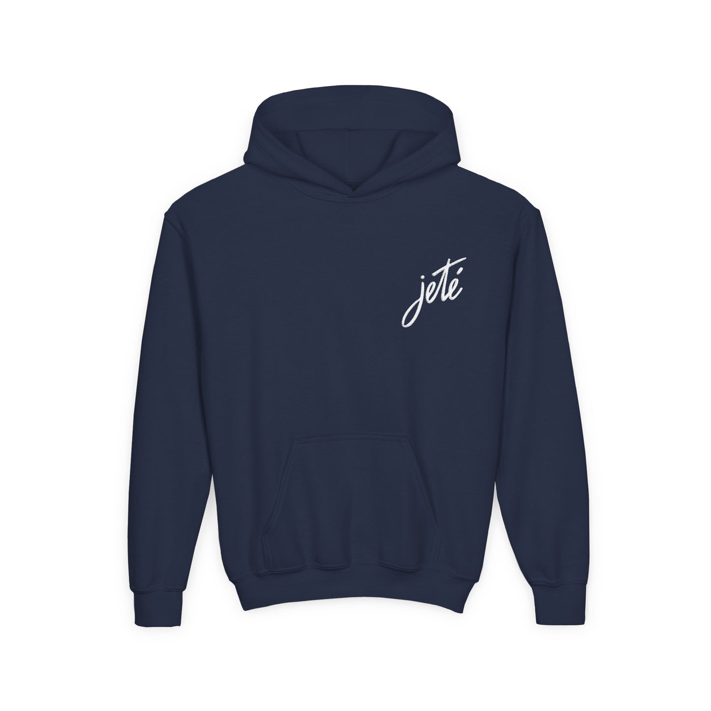 “Jeté” Official Embroidered Logo - Unisex Youth Hoodie | Classic Dance Hoodie for Kids & Young Ballet Enthusiasts