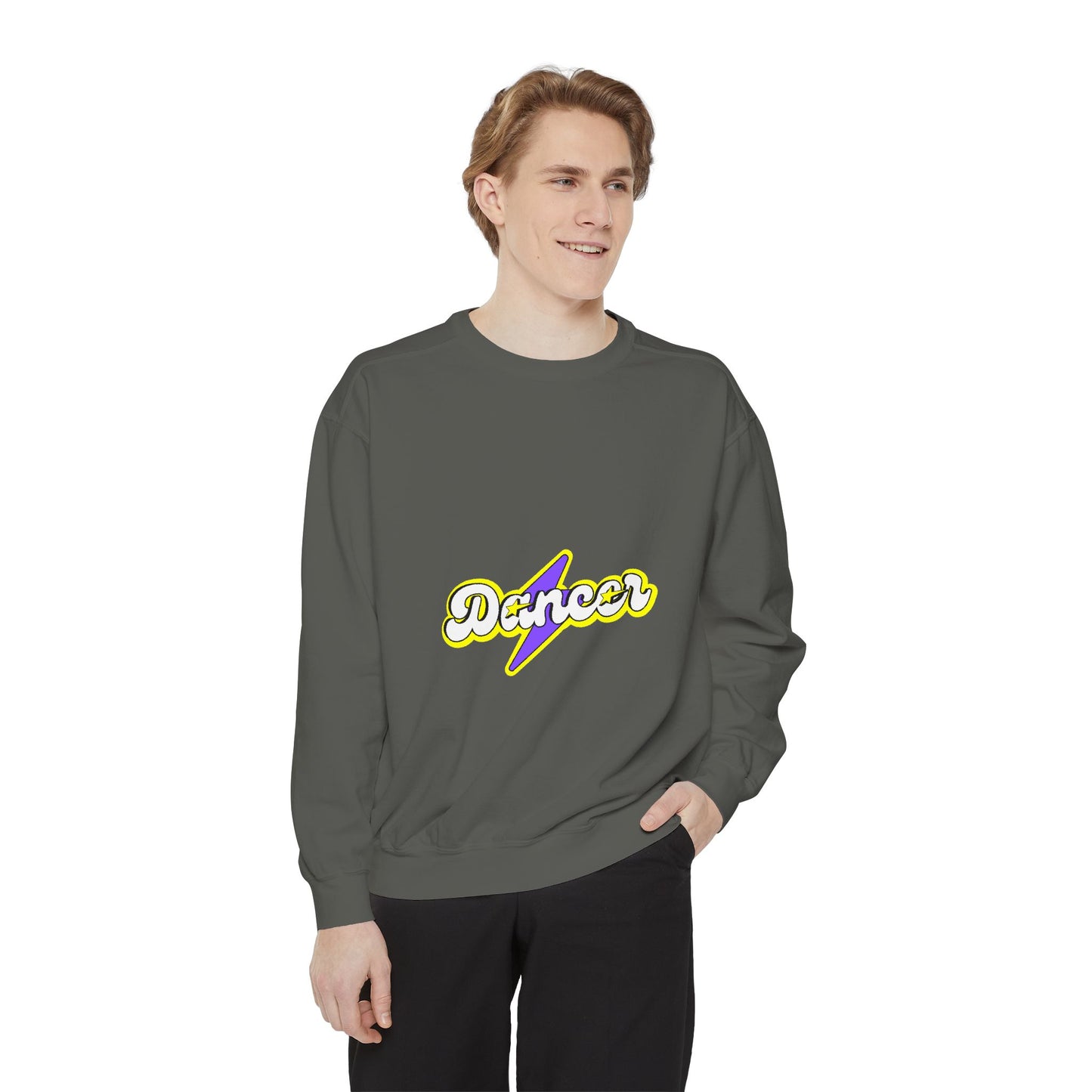 "Dancer" Unisex Lightweight Crewneck Sweatshirt – Superhero-Inspired Graphic Pullover for Dance Lovers & Performers