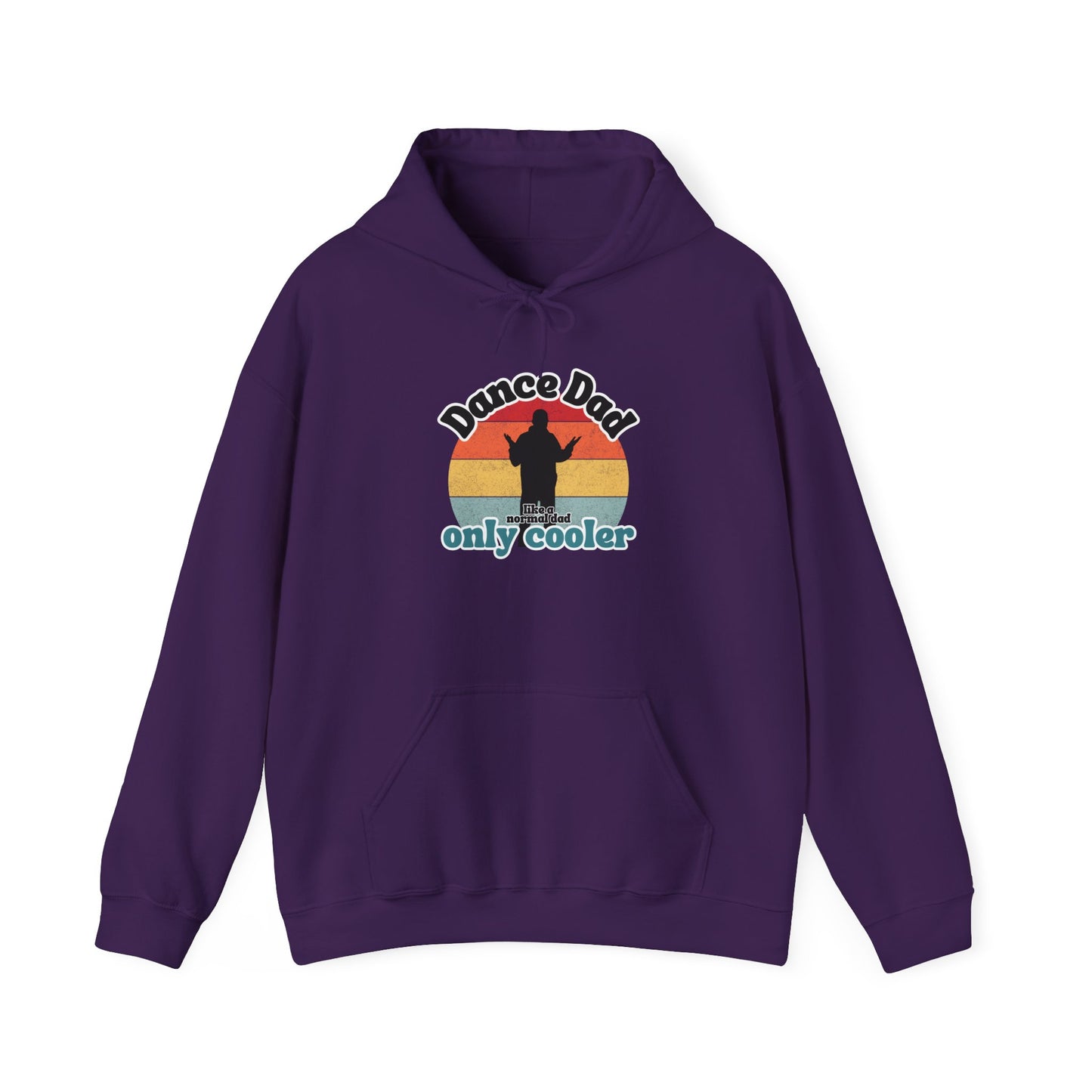 Dance Dad Retro Hoodie – Funny Unisex Heavy Blend™ Hooded Sweatshirt for Cool Dance Dads