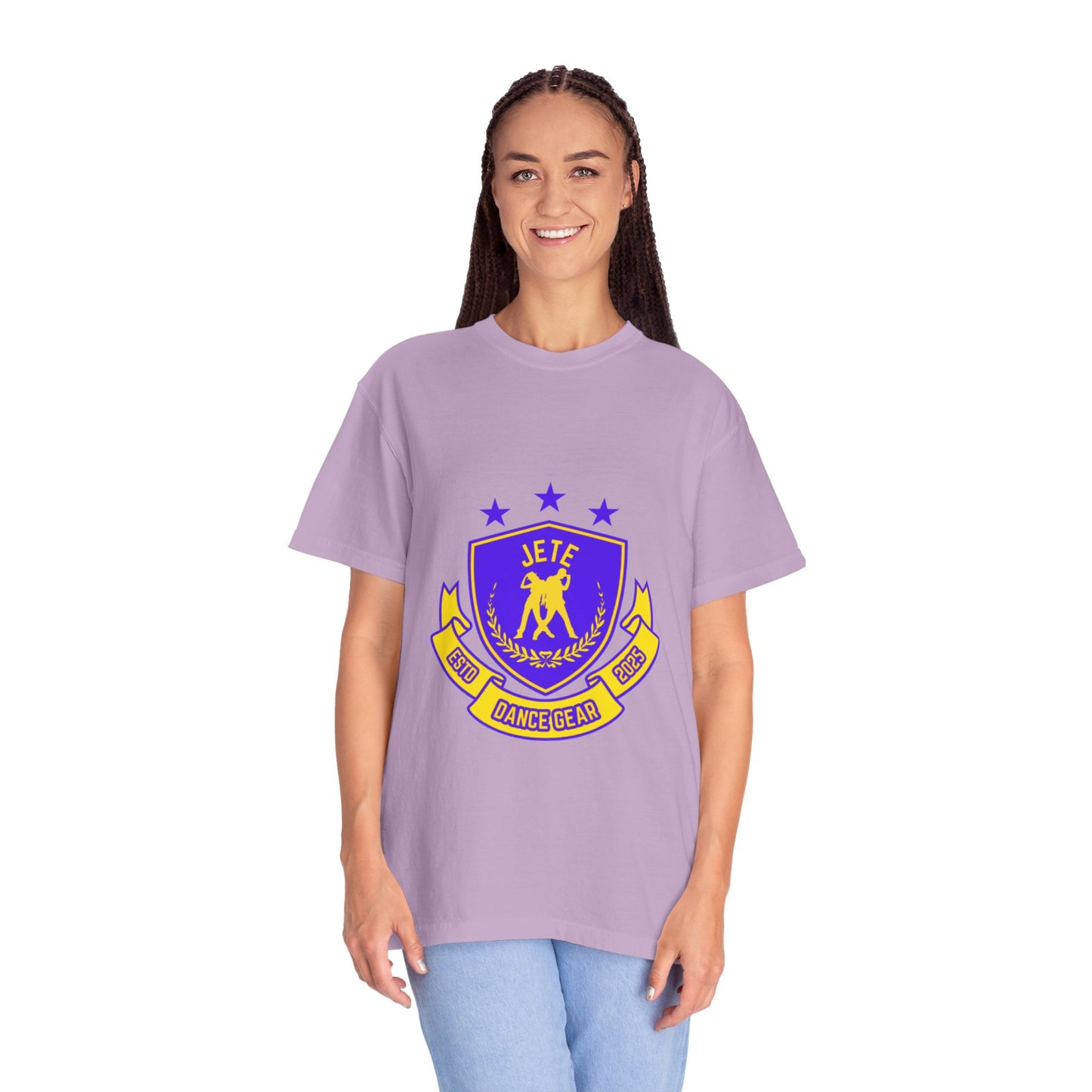 "Jeté Dance Gear" Unisex Garment-Dyed T-Shirt – Collegiate-Style Graphic Tee – Dance Apparel for Dancers & Performers