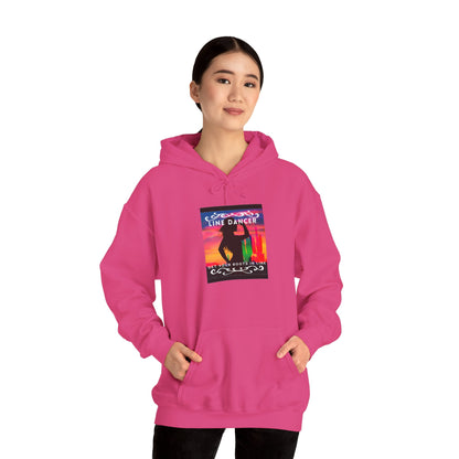 "Line Dancer, Get Your Boots in Line" Western-Inspired Graphic – Unisex Heavy Blend™ Hooded Sweatshirt