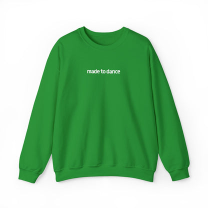 “Made to Dance" Unisex Heavy Blend™ Crewneck Sweatshirt – Embroidered Dance-Inspired Pullover for Adults & Kids