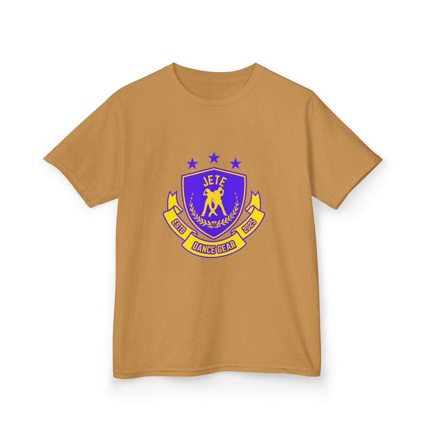 "Jeté Dance Gear" Youth Short Sleeve Tee – Collegiate-Inspired Dancer Graphic Shirt for Kids