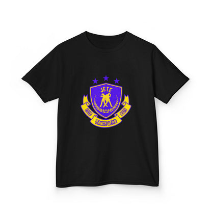 "Jeté Dance Gear" Youth Short Sleeve Tee – Collegiate-Inspired Dancer Graphic Shirt for Kids