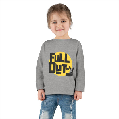 "Full Out" Toddler Dance T-Shirt – Bold Streetwear-Inspired Graphic Long Sleeve Tee for Kids