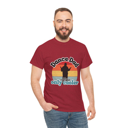 "Dance Dad" Unisex Heavy Cotton Tee – Funny Retro Dance Shirt for Cool Dads