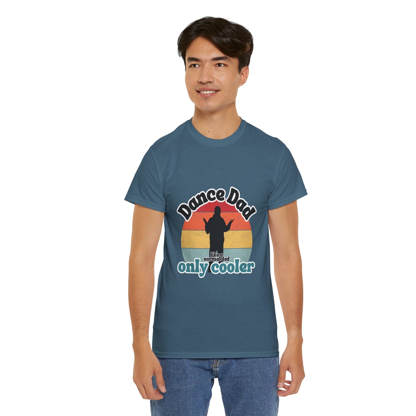 "Dance Dad" Unisex Heavy Cotton Tee – Funny Retro Dance Shirt for Cool Dads
