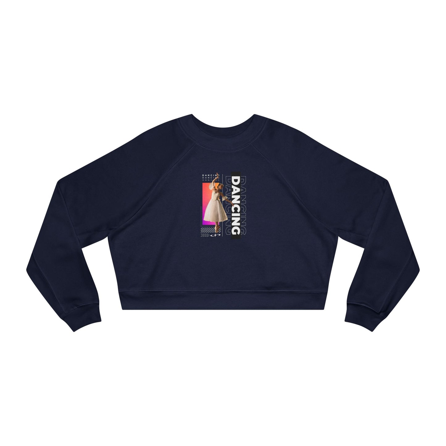 “Dancing” Female Dancer Streetwear Graphic | Ballet & Dance Sweatshirt for Dancers & Enthusiasts - Women’s Cropped Sweatshirt