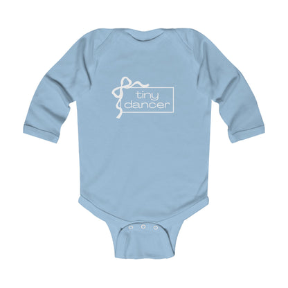 "Tiny Dancer" Infant Long Sleeve Bodysuit – Adorable Dance-Themed Baby One-Piece for Little Ballerinas and Future Movers