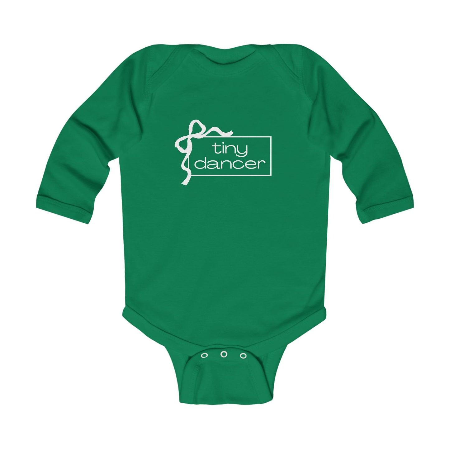 "Tiny Dancer" Infant Long Sleeve Bodysuit – Adorable Dance-Themed Baby One-Piece for Little Ballerinas and Future Movers