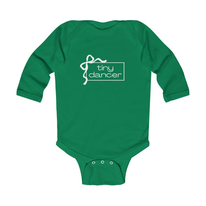 "Tiny Dancer" Infant Long Sleeve Bodysuit – Adorable Dance-Themed Baby One-Piece for Little Ballerinas and Future Movers