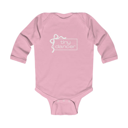 "Tiny Dancer" Infant Long Sleeve Bodysuit – Adorable Dance-Themed Baby One-Piece for Little Ballerinas and Future Movers