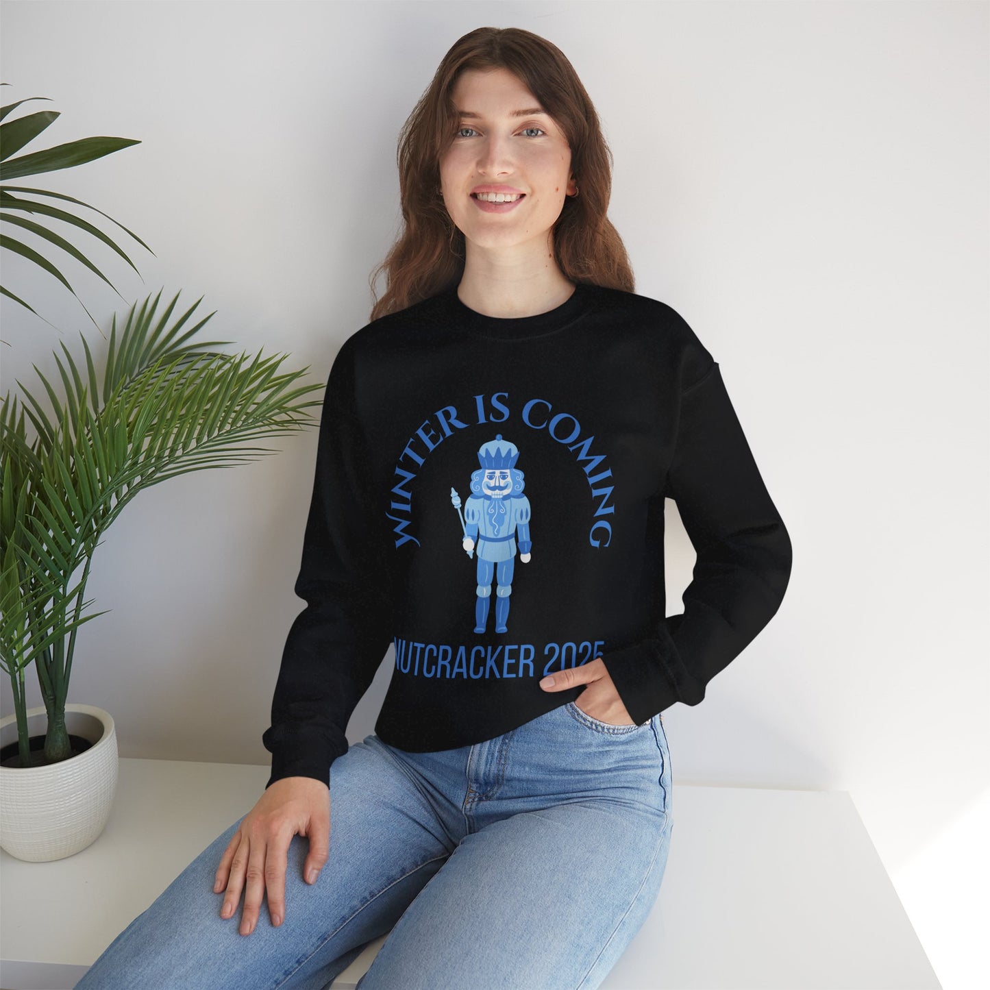 “Winter Is Coming Nutcracker 2025” ADULT Sweatshirt – Unisex Heavy Blend Crewneck | Holiday Dance Sweatshirt for Ballet Dancers