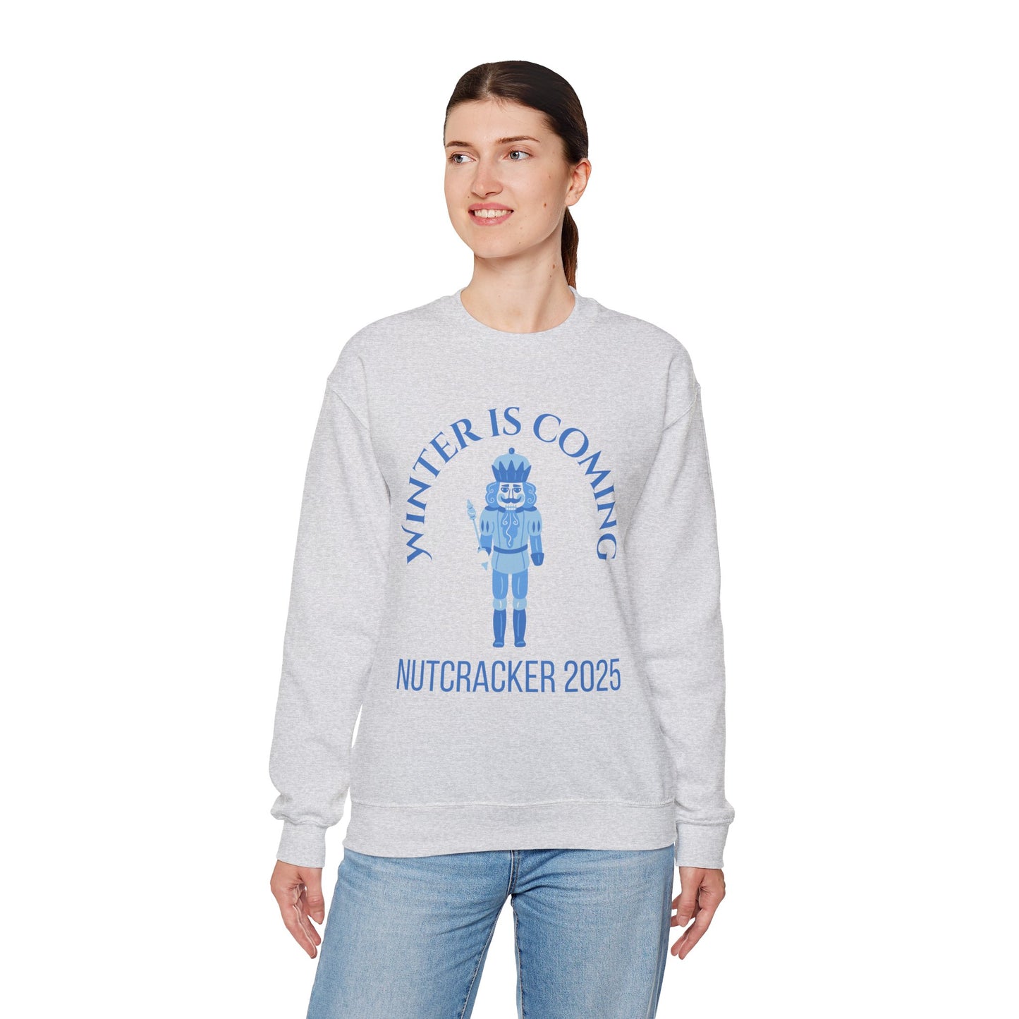 “Winter Is Coming Nutcracker 2025” ADULT Sweatshirt – Unisex Heavy Blend Crewneck | Holiday Dance Sweatshirt for Ballet Dancers