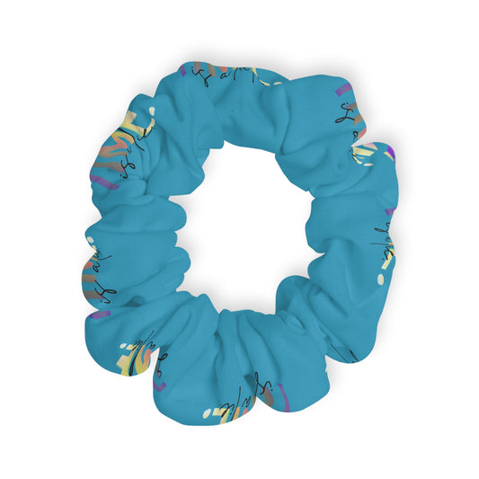 “One More Time Is a Lie” Scrunchie – Funny Dance Rehearsal Hair Accessory with Colorful Text Graphic