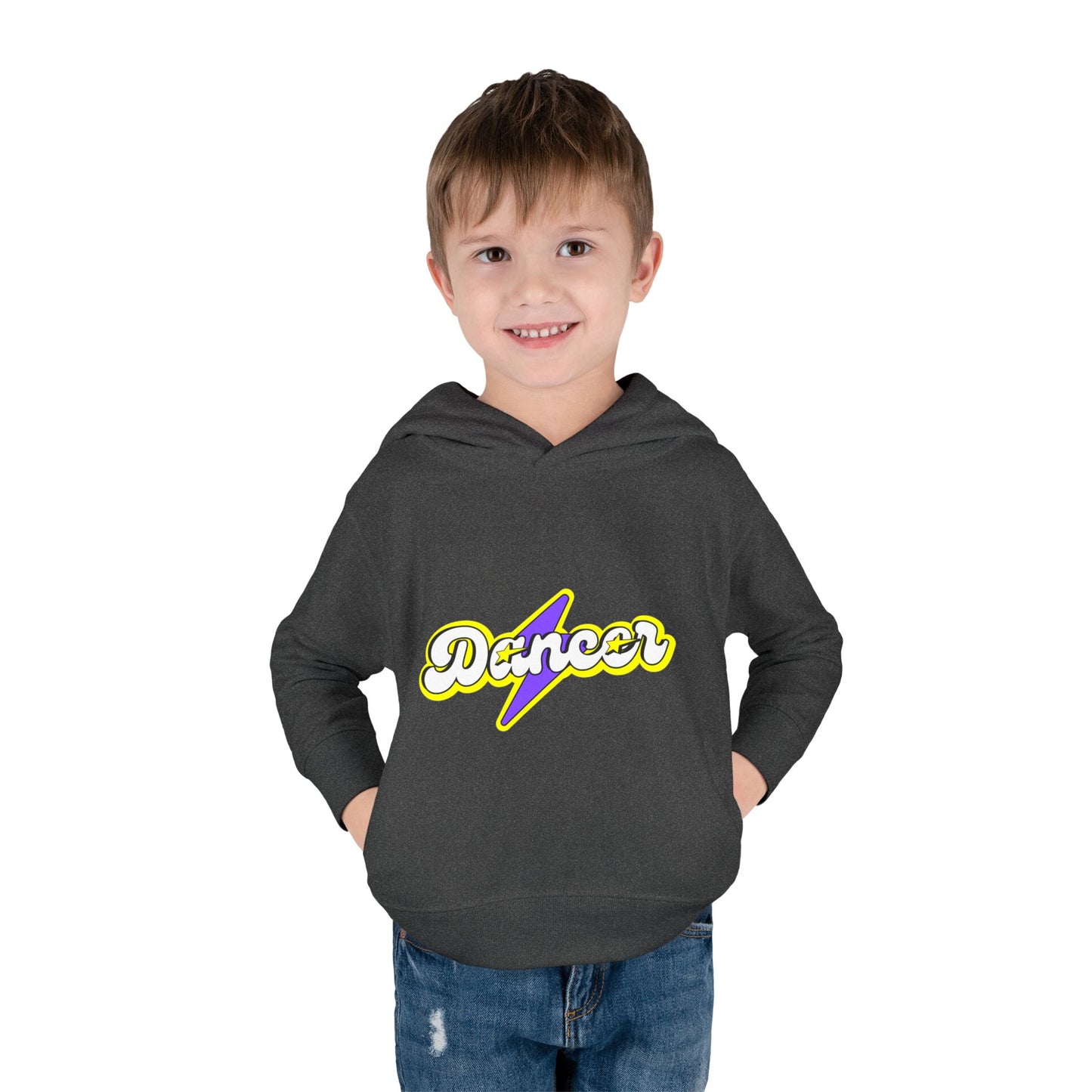 "Dancer" Superhero Toddler Pullover Fleece Hoodie – Cozy Dance-Themed Sweatshirt for Kids