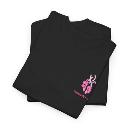 “Sugar Plum Fairy” Back Print ADULT T-shirt + “Nutcracker 2025” Front – Unisex Heavy Cotton Tee | Ballet Holiday Dance Apparel