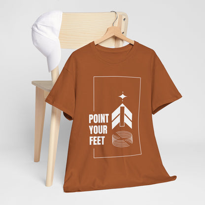 "Point Your Feet" Streetwear Dance Tee – Unisex Heavy Cotton Ballet-Inspired T-Shirt for Dancers