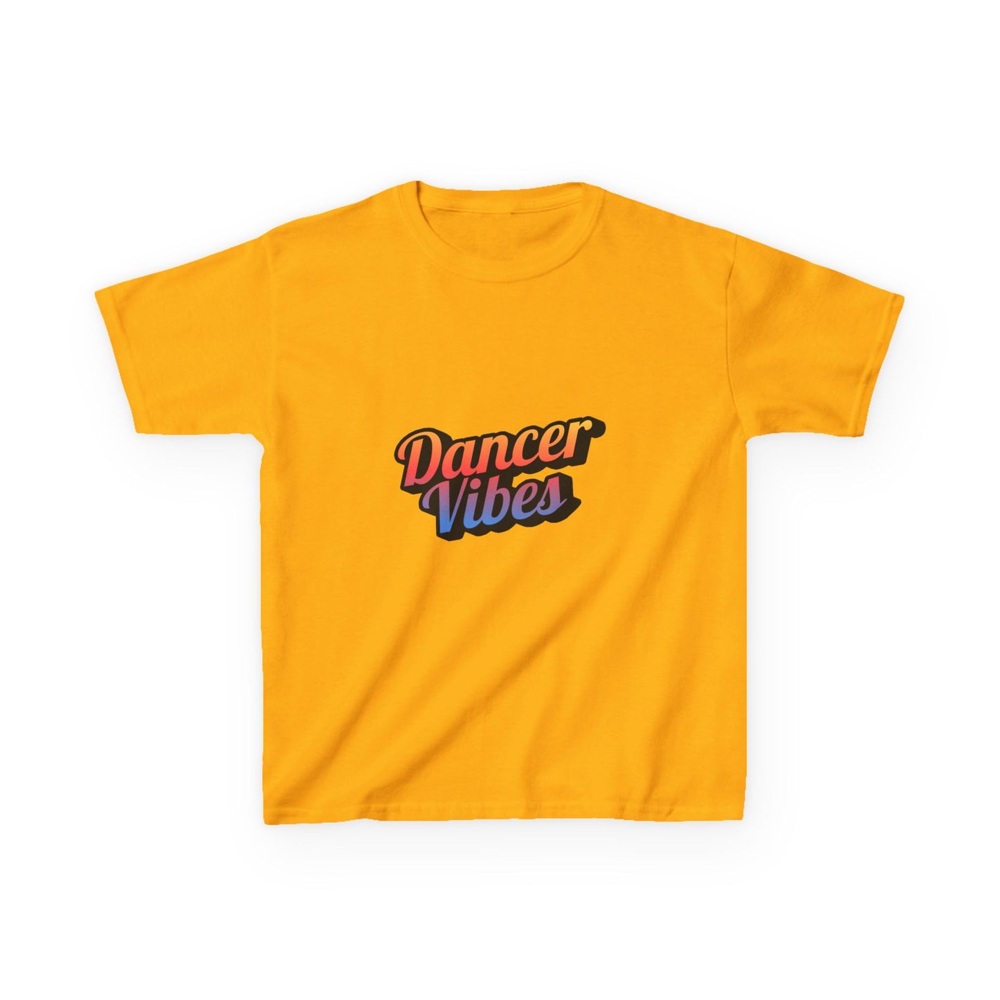 “Dancer Vibes” Colorful Graphic Tee for Kids | Dance-Themed Short Sleeve Shirt - Youth Dance T-Shirt