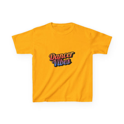 “Dancer Vibes” Colorful Graphic Tee for Kids | Dance-Themed Short Sleeve Shirt - Youth Dance T-Shirt