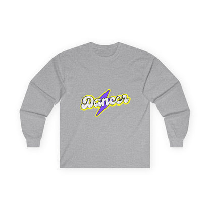 "Dancer" Unisex Long Sleeve Tee – Superhero-Inspired Graphic Dance Shirt for Performers, Instructors & Studio Heroes