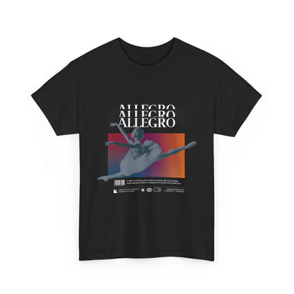 "Allegro" Ballet Definition Tee – Unisex Heavy Cotton T-Shirt with Ballet Streetwear Graphic