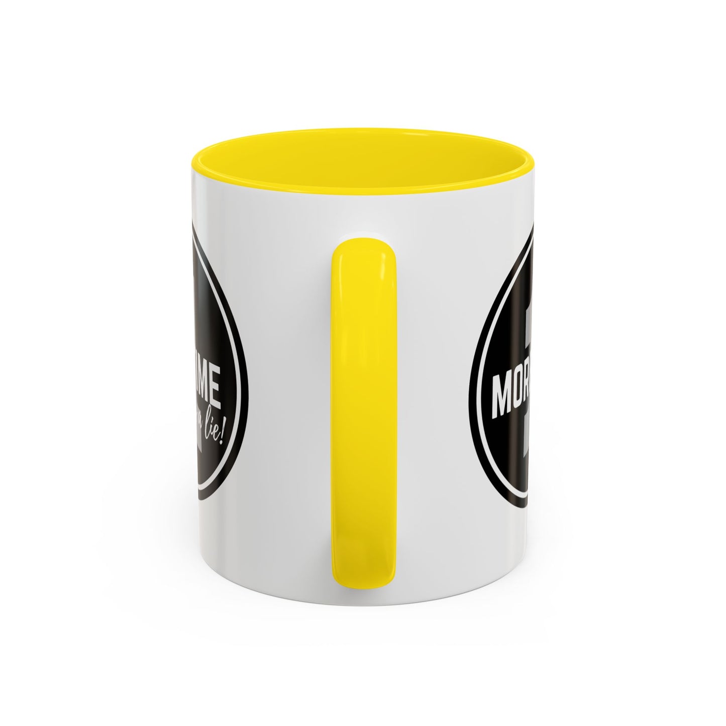 "One More Time is a Lie" Dance Quote Accent Coffee Mug – Bold Emblem Graphic Ceramic Cup