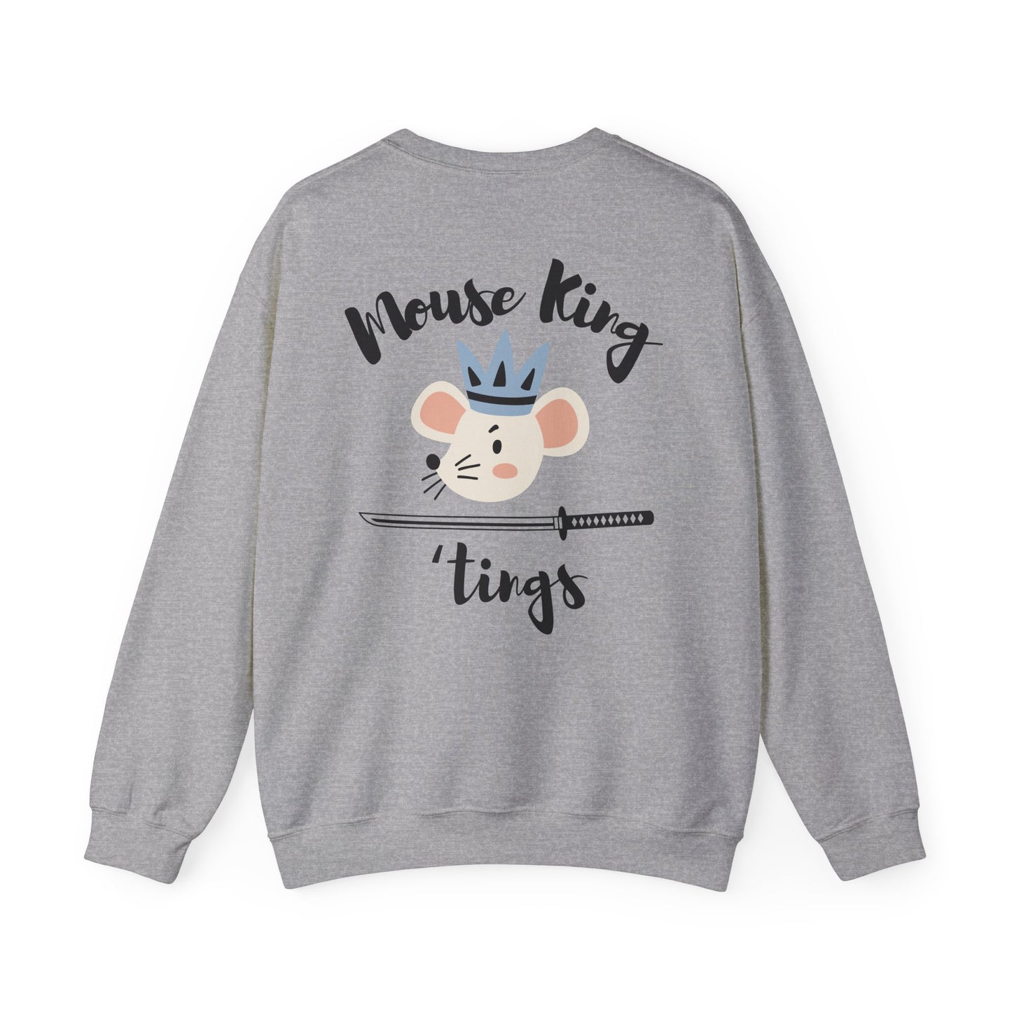 “Mouse King ’Tings” Back Print ADULT Sweatshirt + “Nutcracker 2025” Front – Unisex Heavy Blend Crewneck | Ballet Holiday Dance Apparel