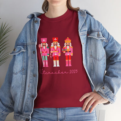 “Nutcracker 2025” ADULT Tee – Unisex Heavy Blend Cotton Tee | Ballet Holiday Dance T-Shirt for Dancers