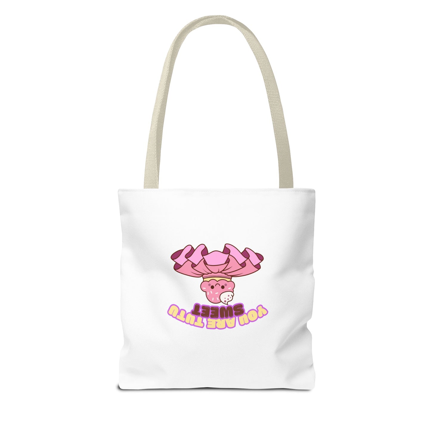 "You Are Tutu Sweet" Kawaii Cupcake Dance Tote Bag – Cute Canvas Bag for Dancers, Dance Moms & Ballet Lovers | Dance Gift Idea