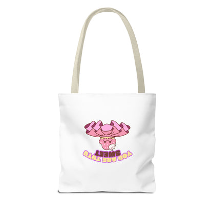 "You Are Tutu Sweet" Kawaii Cupcake Dance Tote Bag – Cute Canvas Bag for Dancers, Dance Moms & Ballet Lovers | Dance Gift Idea