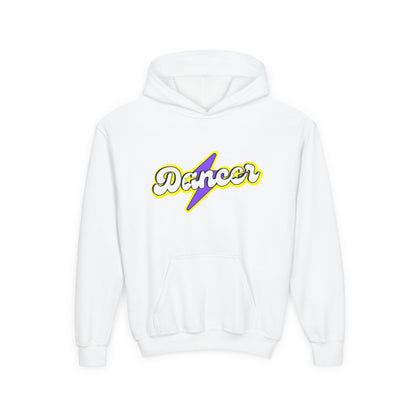 "Dancer" Youth Hooded Sweatshirt – Superhero-Inspired Dance Graphic Fleece Hoodie for Kids and Teens