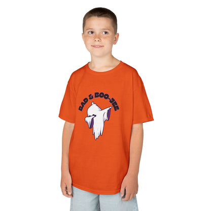 “Bad & Boo-jee” Funny Halloween Dance T-Shirt with Cute Ghost Dab Graphic - Kids Heavy Cotton™ Tee