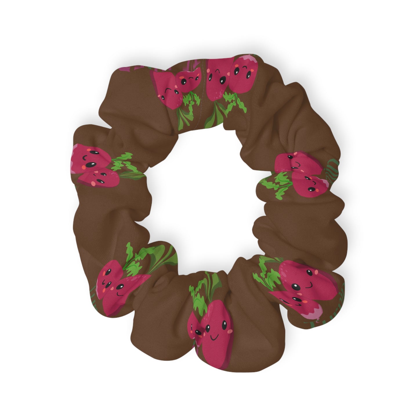 "Turnip the Beet” Scrunchie – Funny Dance Pun Hair Accessory with Cute Pepper Graphic