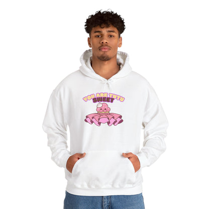 "You Are Tutu Sweet" Unisex Heavy Blend Hooded Sweatshirt – Kawaii Cupcake in Tutu Dance Graphic Hoodie for Adults and Teens