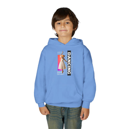 “Dancing” Female Dancer Streetwear Graphic | Unisex Youth Hoodie – Dance Hoodie for Kids & Young Performers