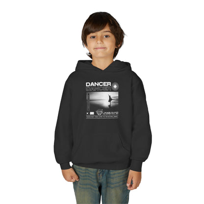“Dancer” Arabesque on the Beach Graphic | Unisex Youth Hoodie – Streetwear-Inspired Ballet Dance Hoodie for Kids & Young Dancers